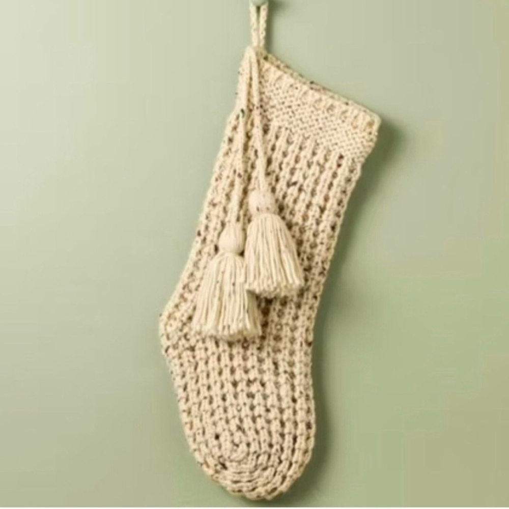 Hearth & Hamd With Magnolia Confetti Fleck Waffle Knit Christmas Stocking